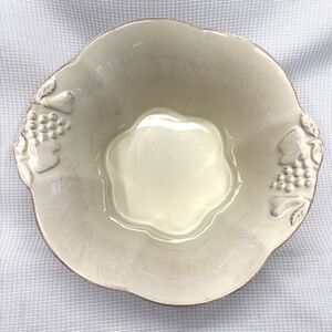 Casafina MADEIRA HARVEST VANILLA CREAM Large 11"x4" Serving Bowl Portuguese